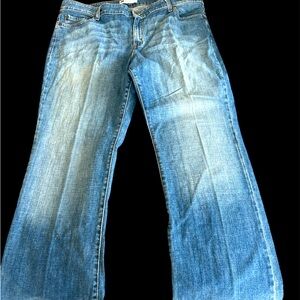 Woman’s 590 Bootcut Stonewash Blue Jean 18 W M - Like New